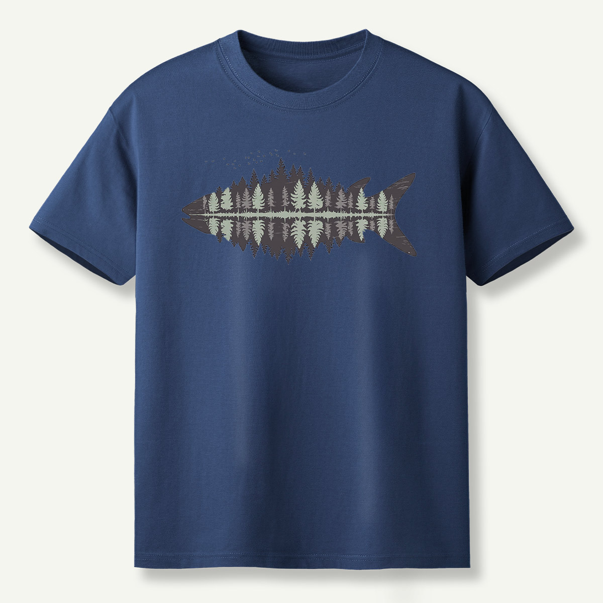 Fish Skeleton Minimalist Anatomy T-Shirt