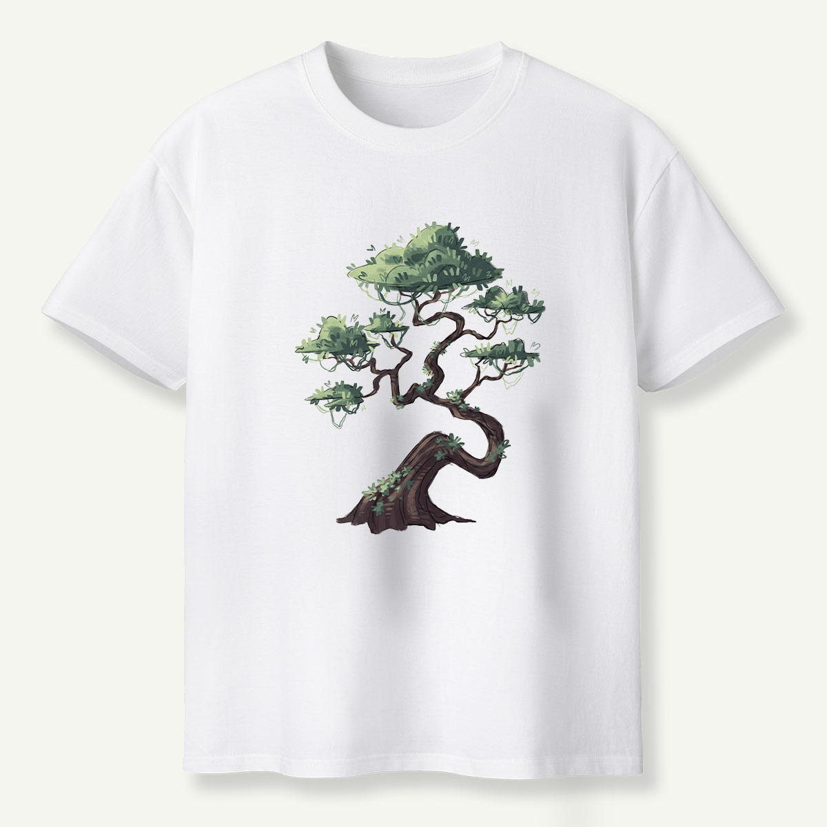 Windswept Pine Tree Ink Art T-Shirt