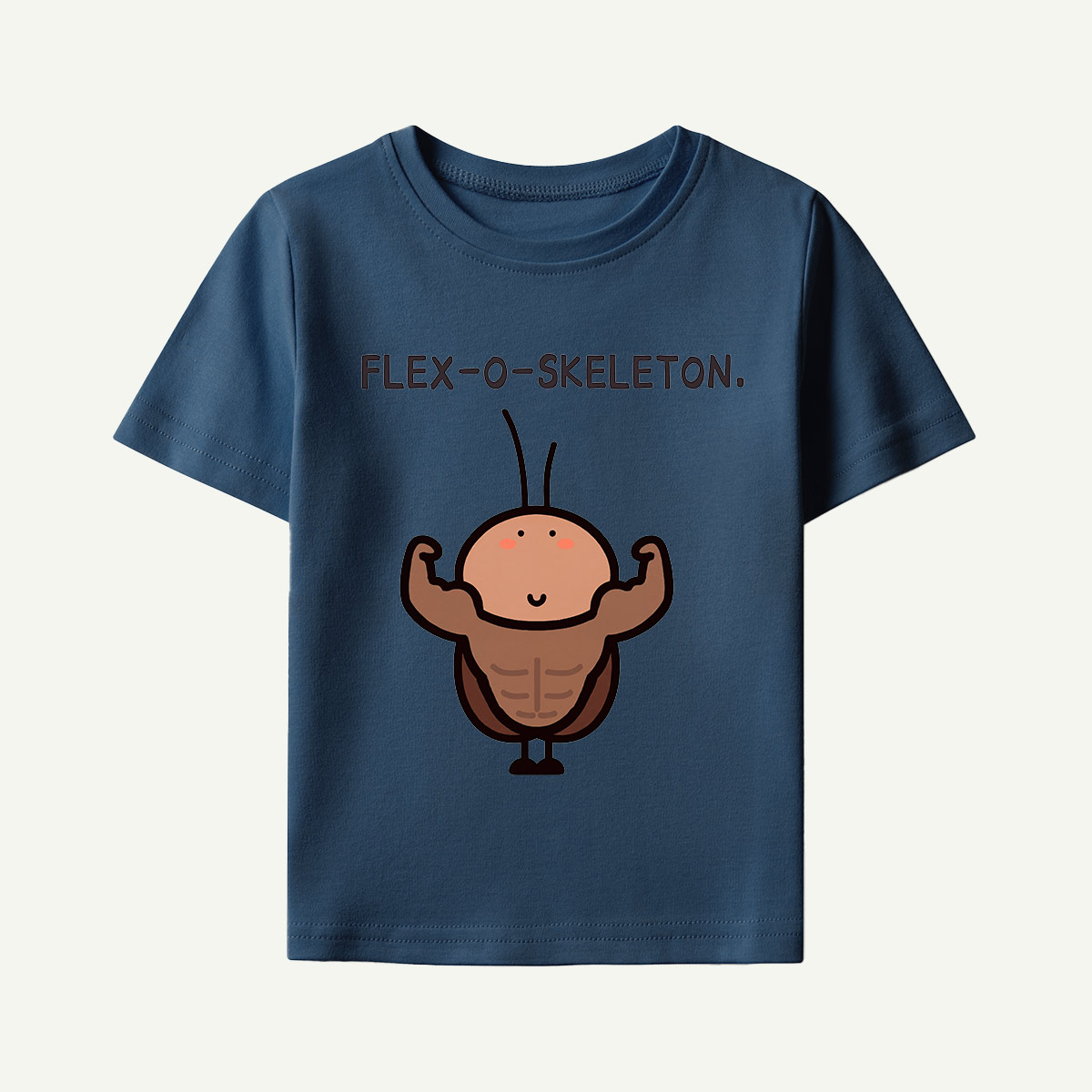 Flex-O-Skeleton Muscles Bug Kids T-Shirt