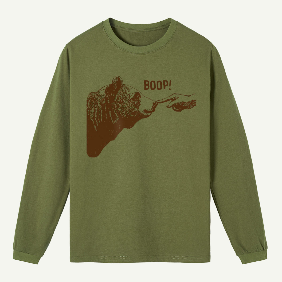 Boop Bear Nose Long Sleeve T-Shirt