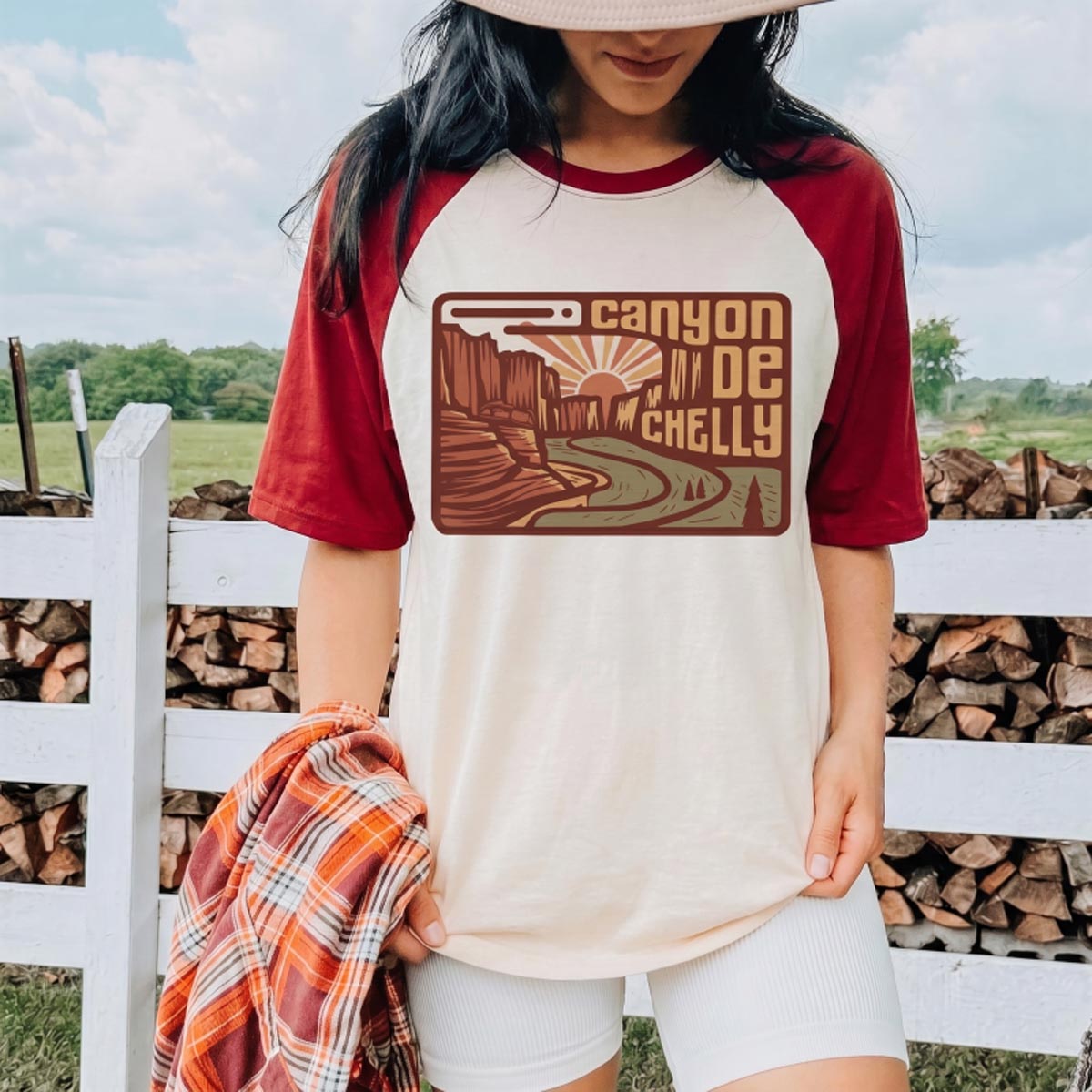 Canyon de Chelly National Monument Tee Cotton Classic Raglan T-Shirt
