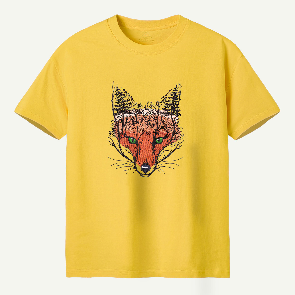 Fox Spirit Forest Portrait T-Shirt