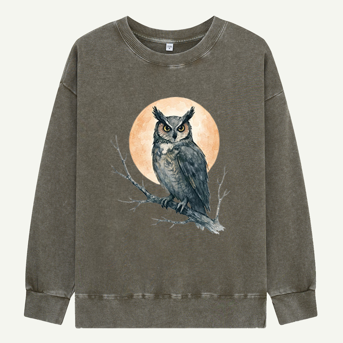 Twilight Owl Washed Sweatshirts