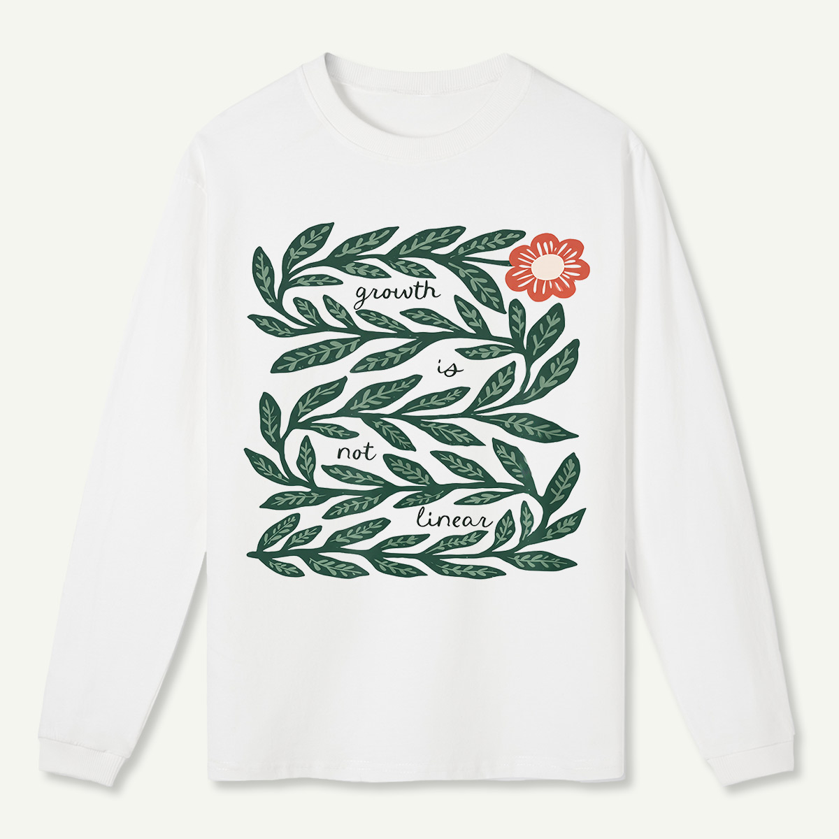 Growth Vine Art Long Sleeve T-Shirt