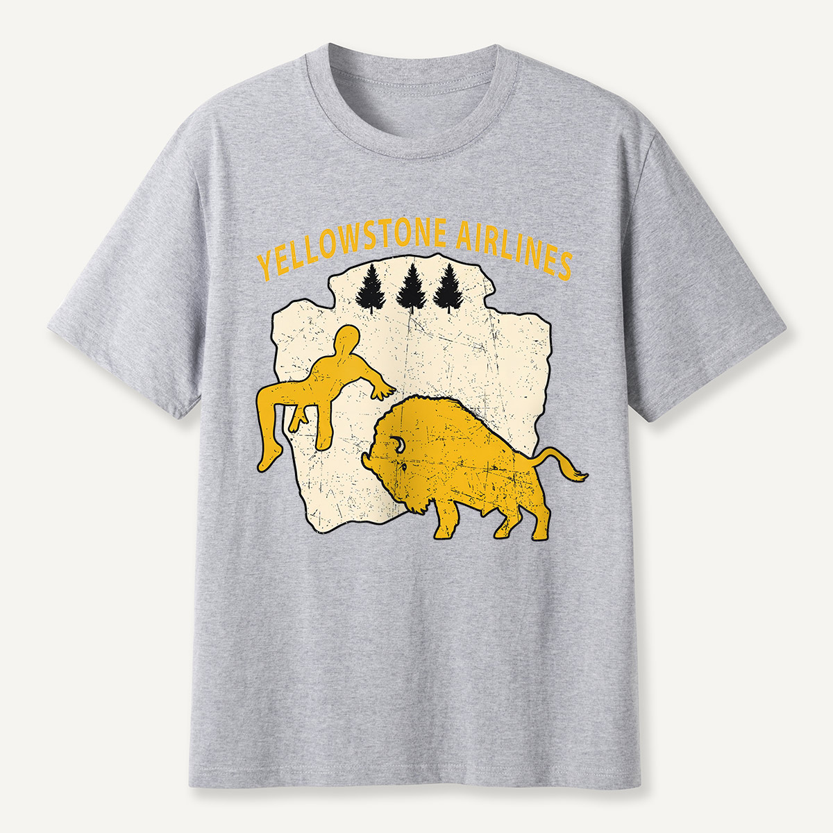 Yellowstone Airlines Bison Toss T-Shirt