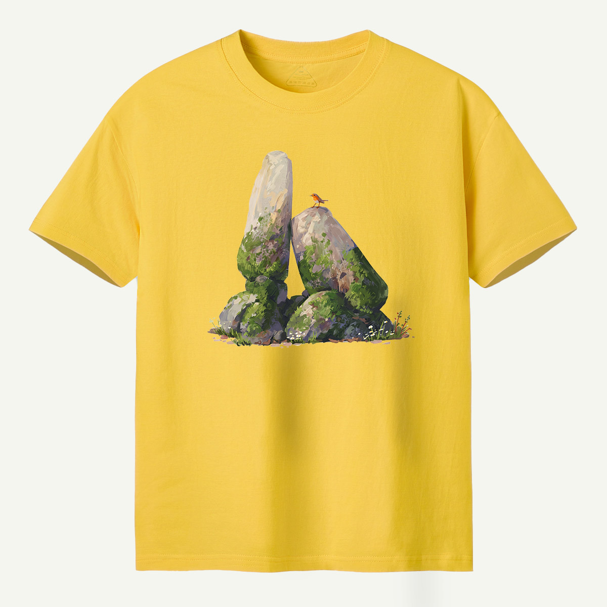 Mossy Standing Stones Woodland Scene T-Shirt
