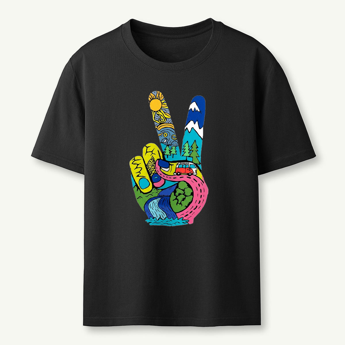 Funky Peace Nature T-Shirt