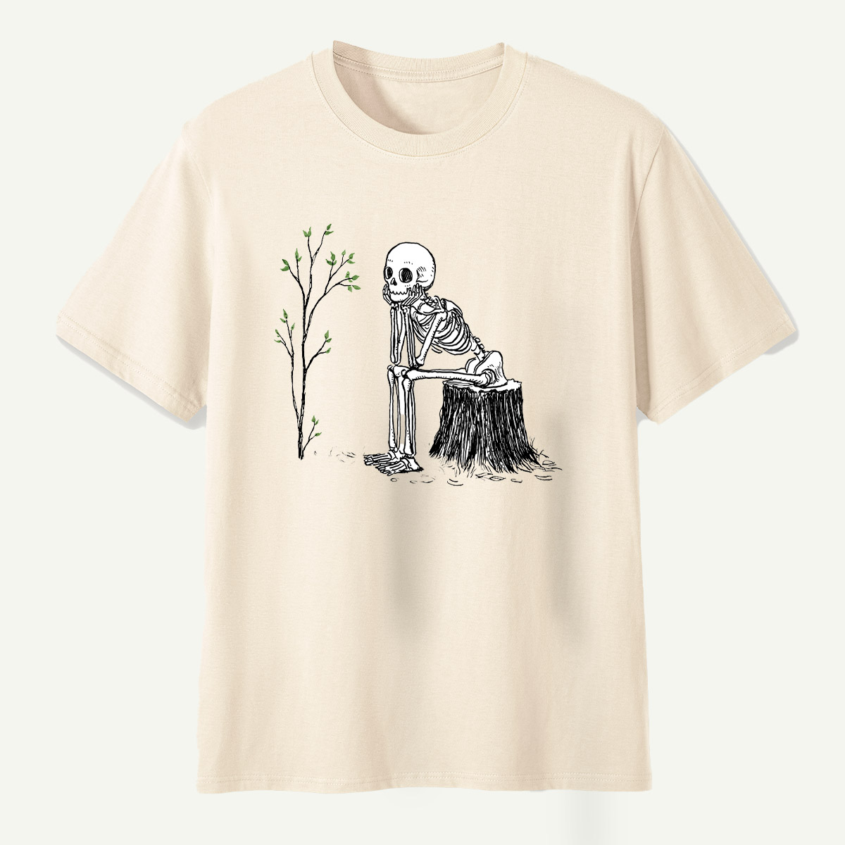 Skeleton Waiting For The Tree To Grow T-Shirt