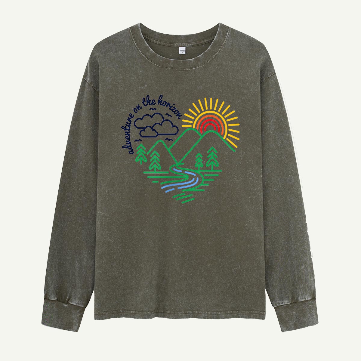 Adventure on the Horizon Washed Long Sleeves