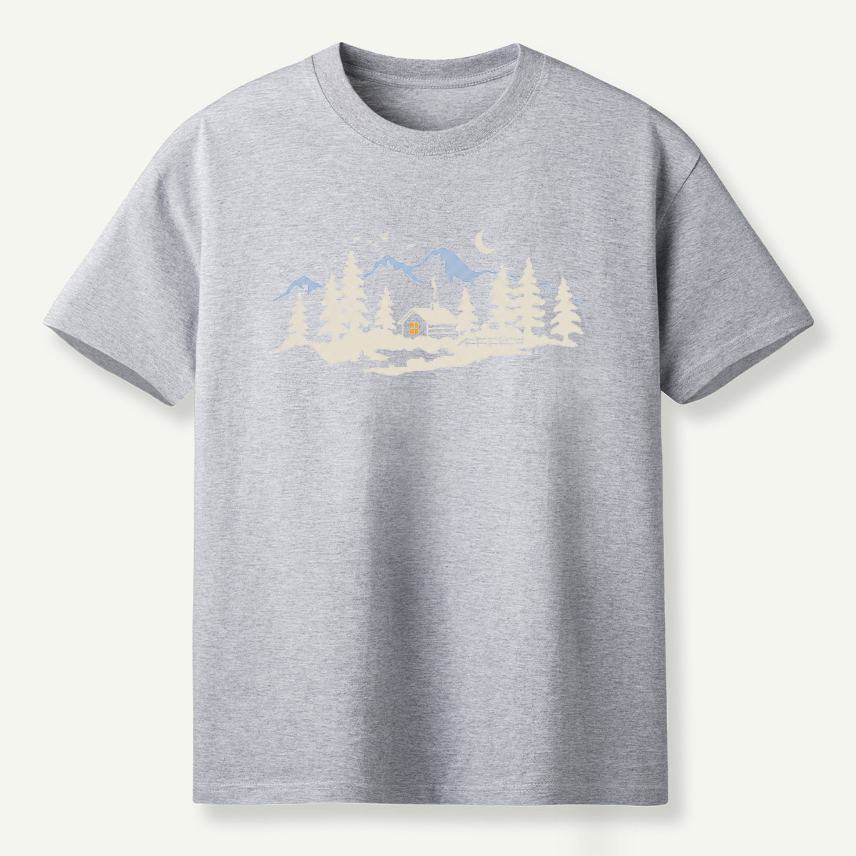 Moonlit Pine Forest Wilderness T-Shirt