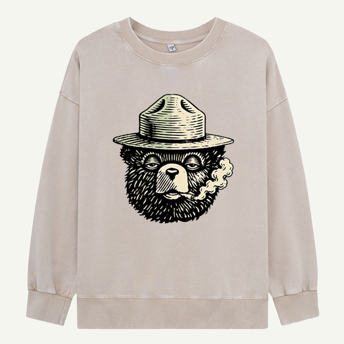 Keep It Green Ranger Bear Washed Sweatshirts