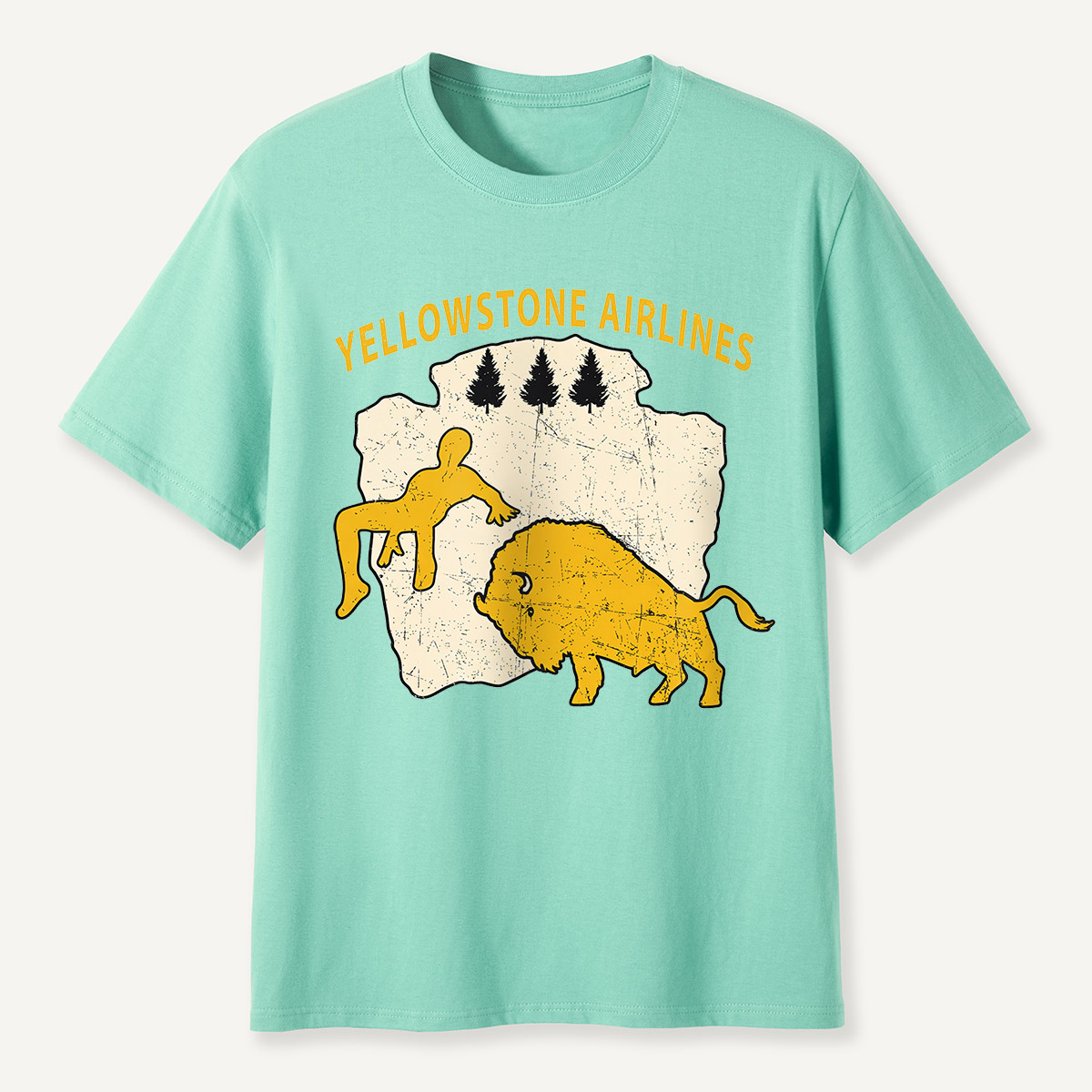 Yellowstone Airlines Bison Toss T-Shirt