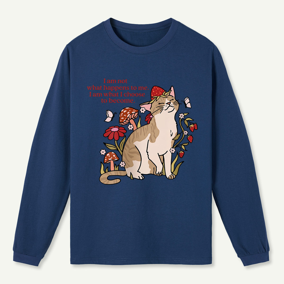 Forest Cat Quote Long Sleeve T-Shirt