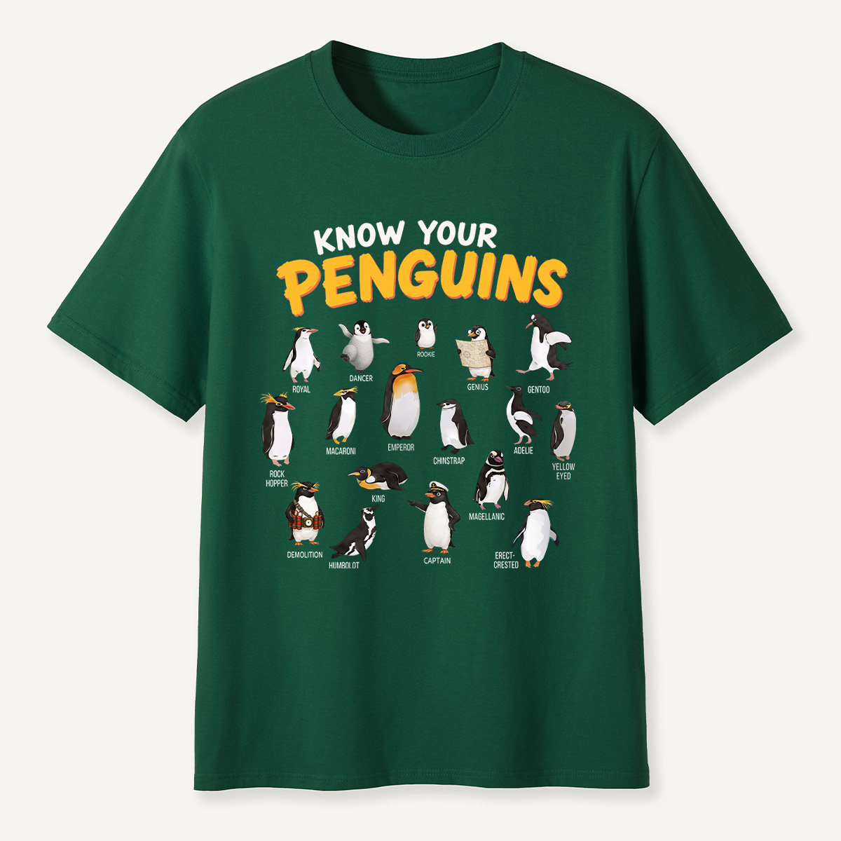 Know Your Penguins Penguin Species T‑Shirt