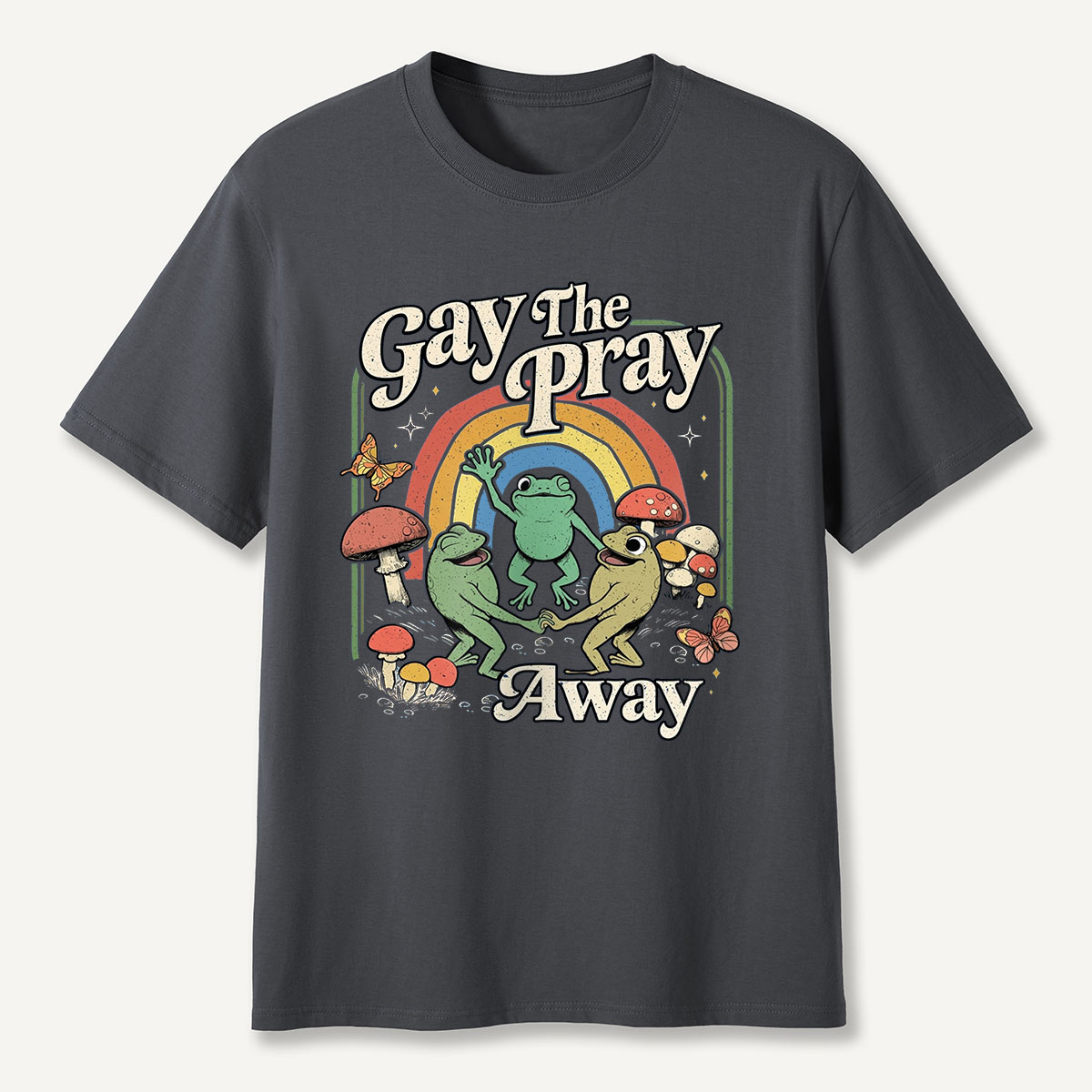 Frogs Rainbow Mushroom T-Shirt