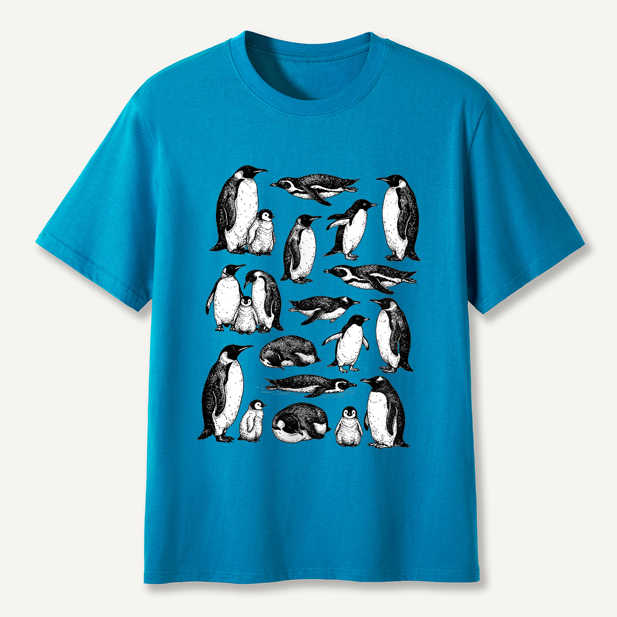 MDCTBYWY26072302 Penguin Naturalist T-Shirt
