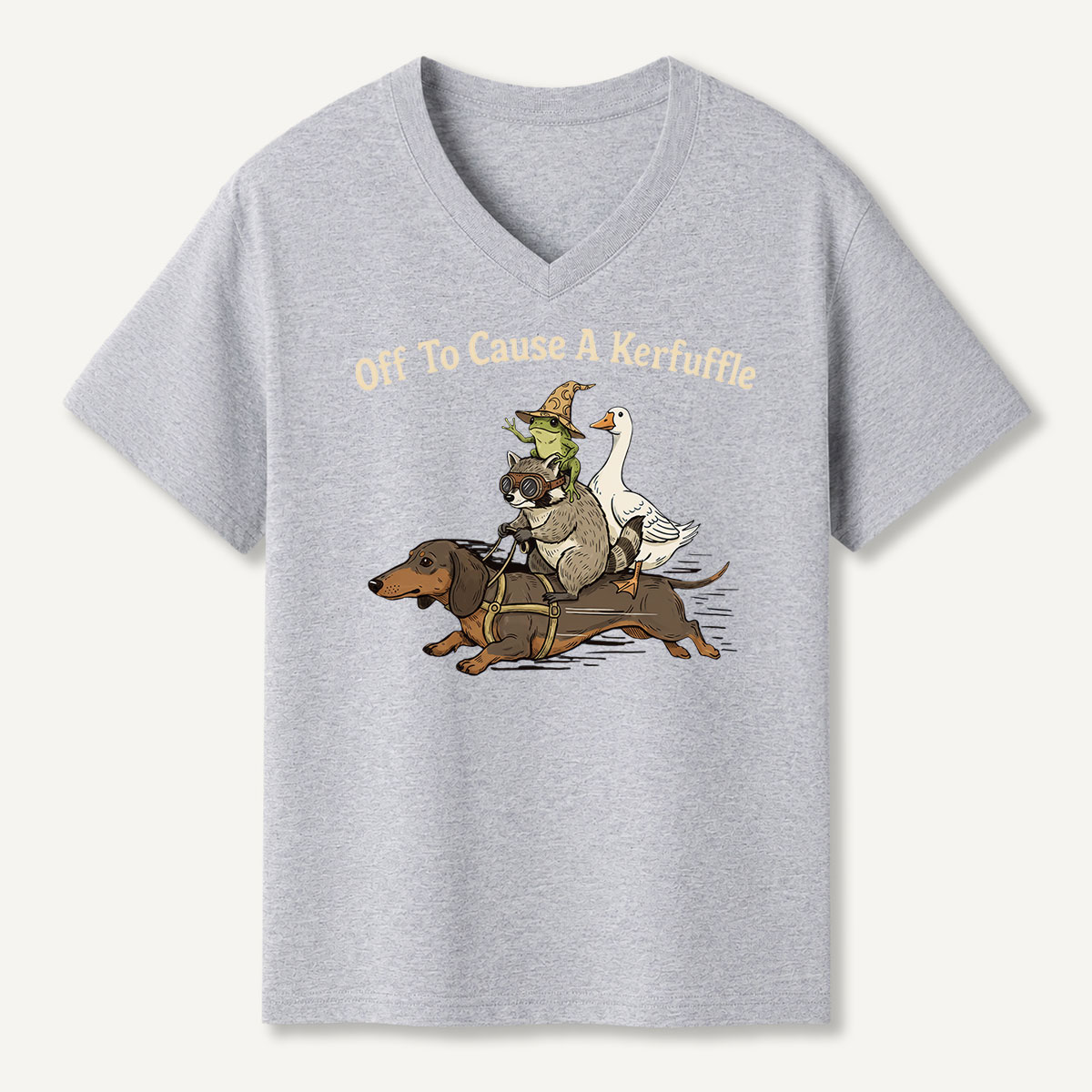 Off To Cause A Kerfuffle V-neck T-Shirt