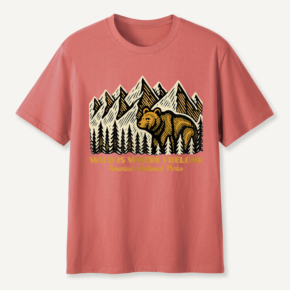 Wild Is Where I Belong Bear Mountains T-Shirt