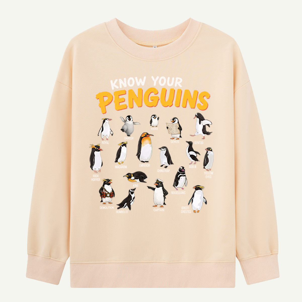 Know Your Penguins Penguin Species Sweatshirts