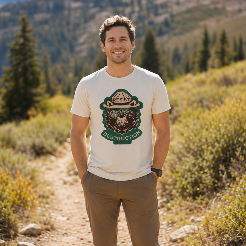 Resist Destruction Ranger Bear Activist T-Shirt