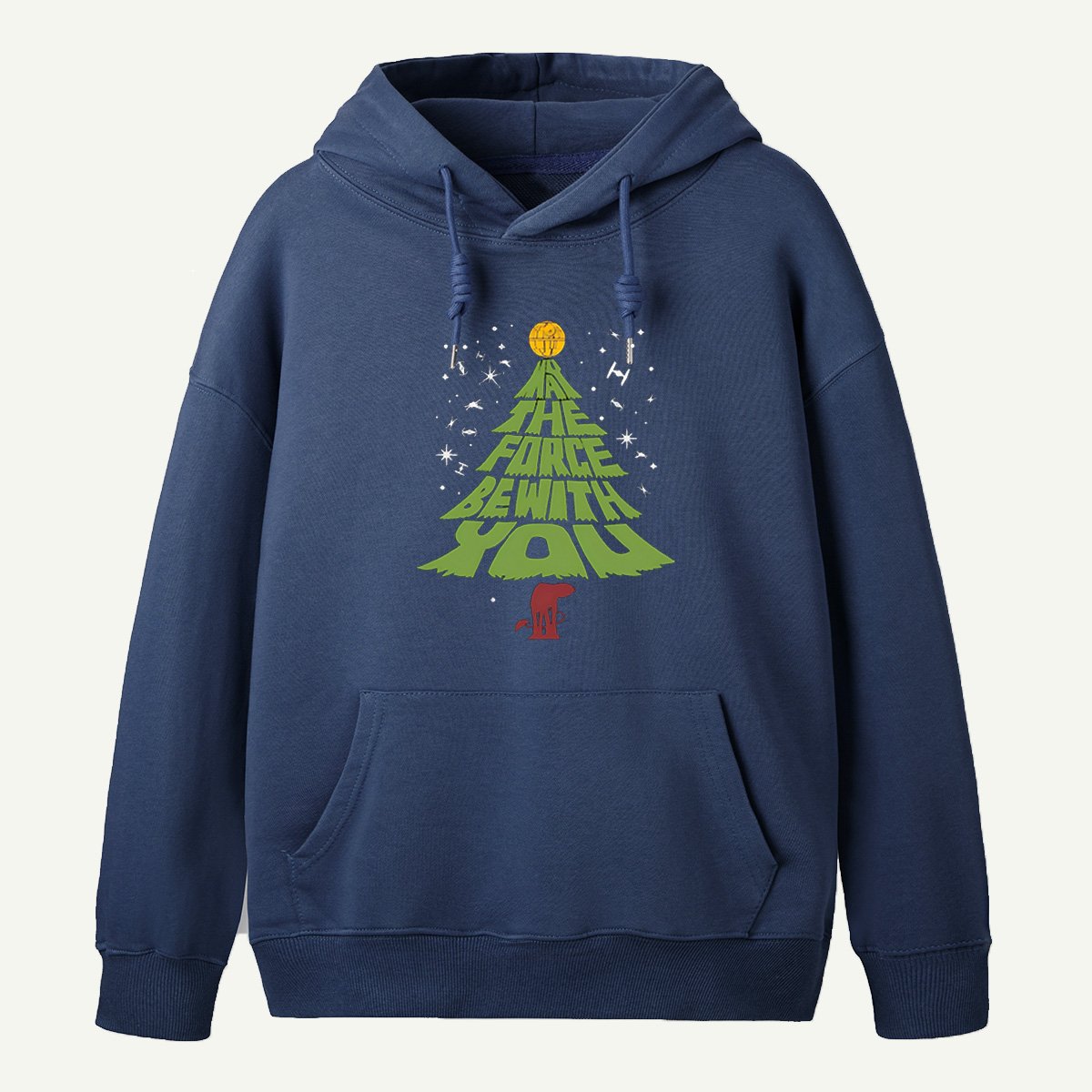 The Force Be With You Star Wars Inspired Christmas Tree Hoodie