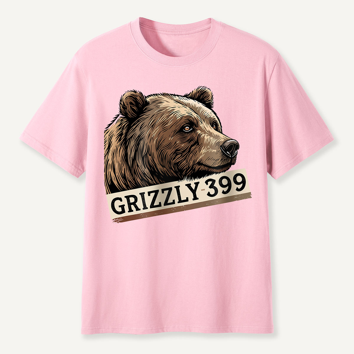 Grizzly 399 Portrait Lavender T-Shirt