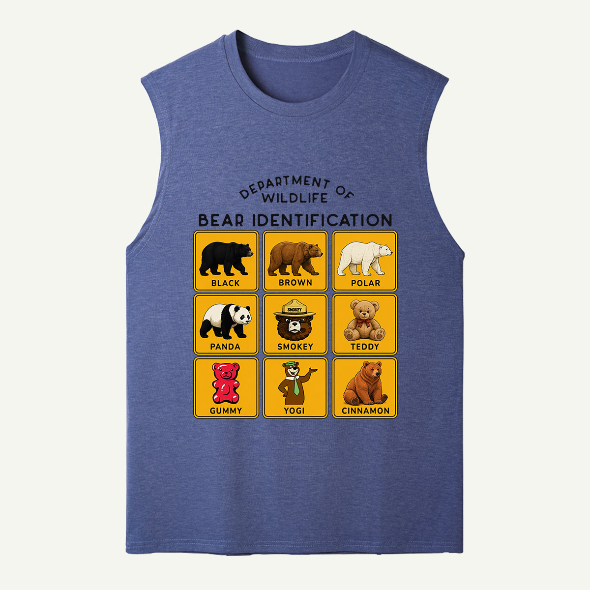 Department of Wildlife Bear Identification Tank Top