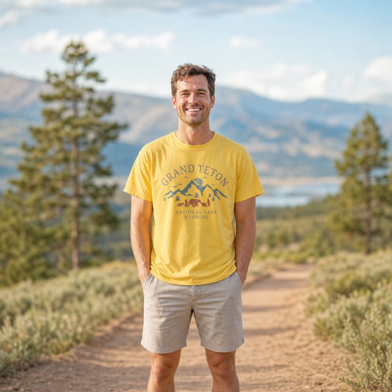 Grand Te ton National Park Wildlife Scene T-Shirt