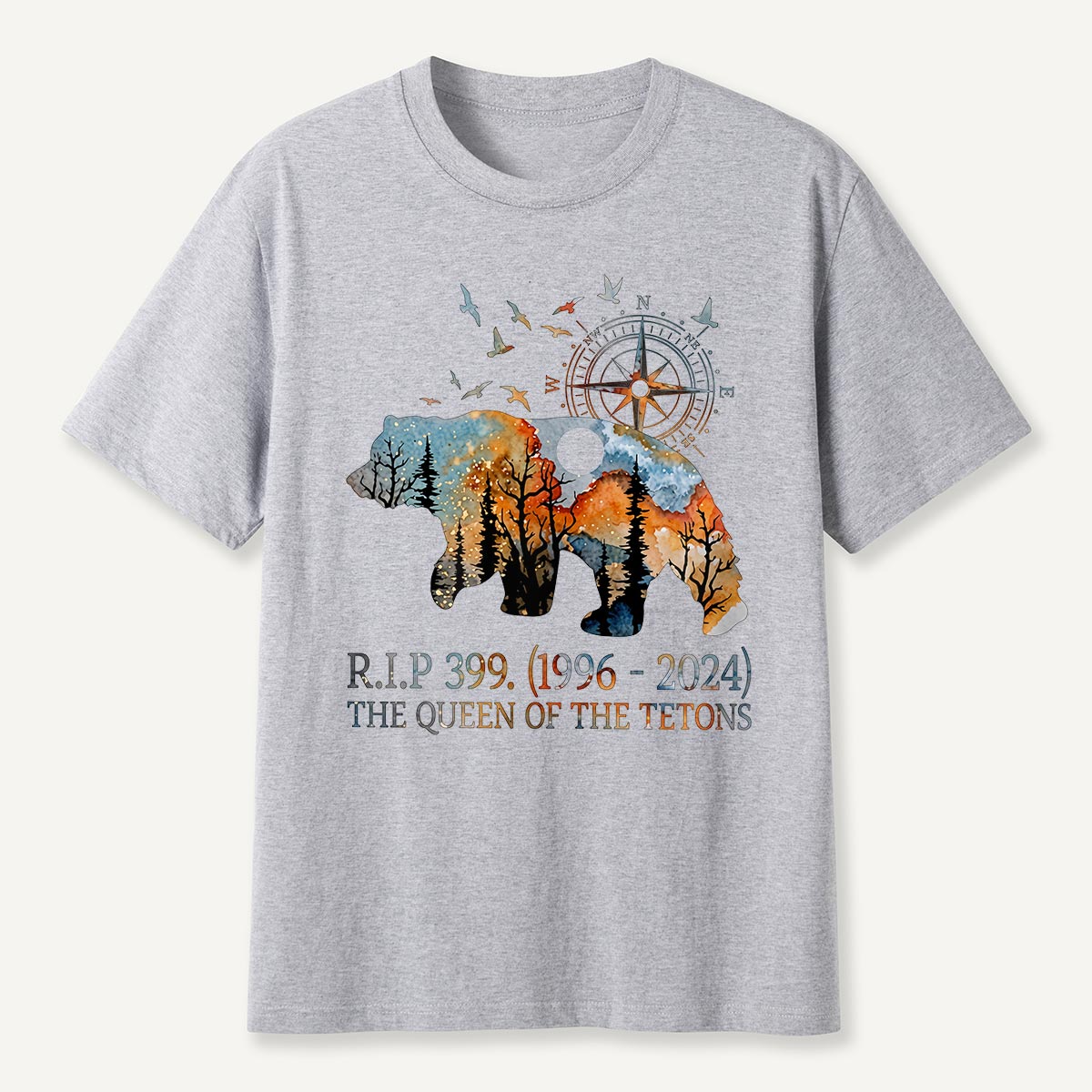 RIP 399 Queen of the Tetons Bear Memoria T-Shirt