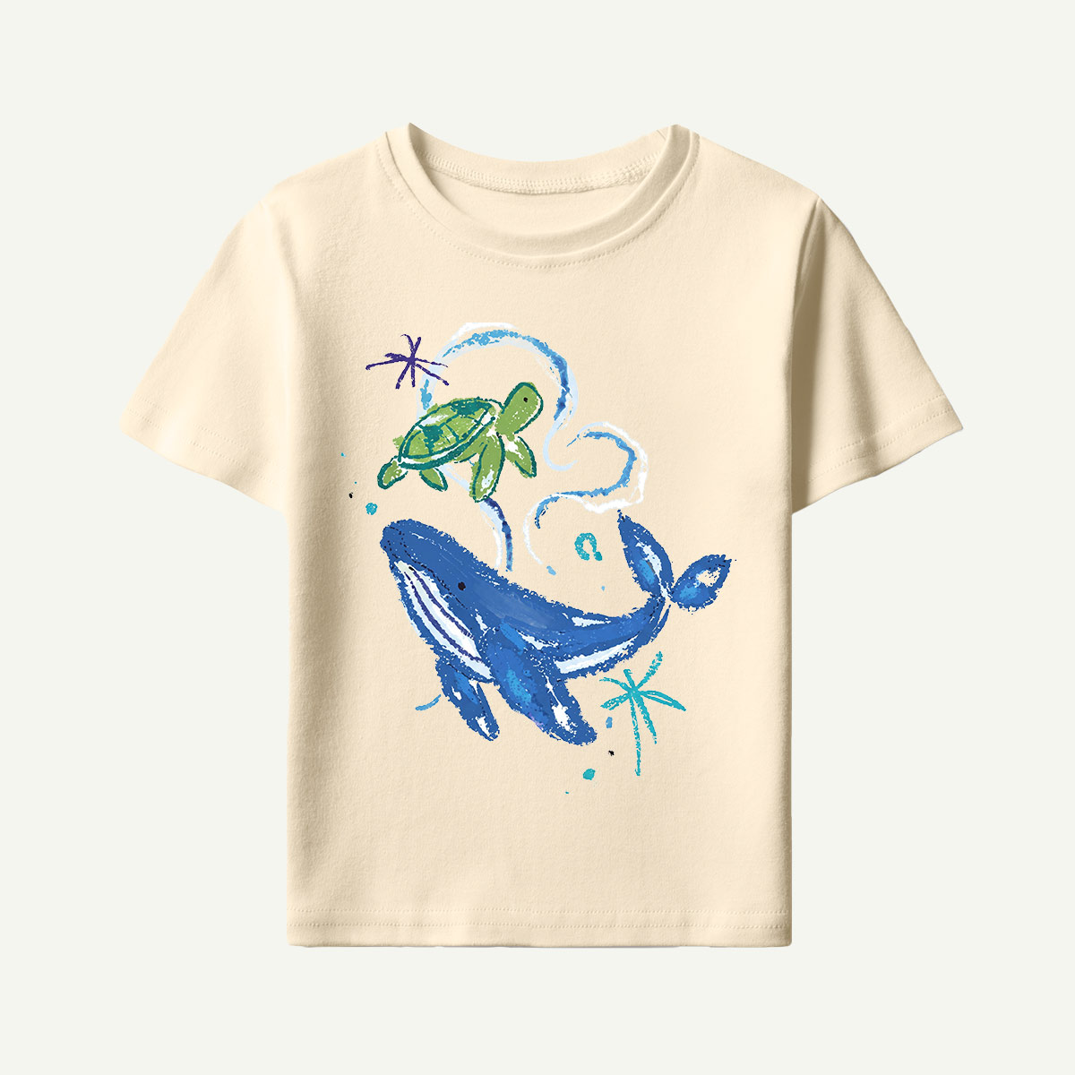 Whale and Turtle Ocean Friends Kids T-Shirt