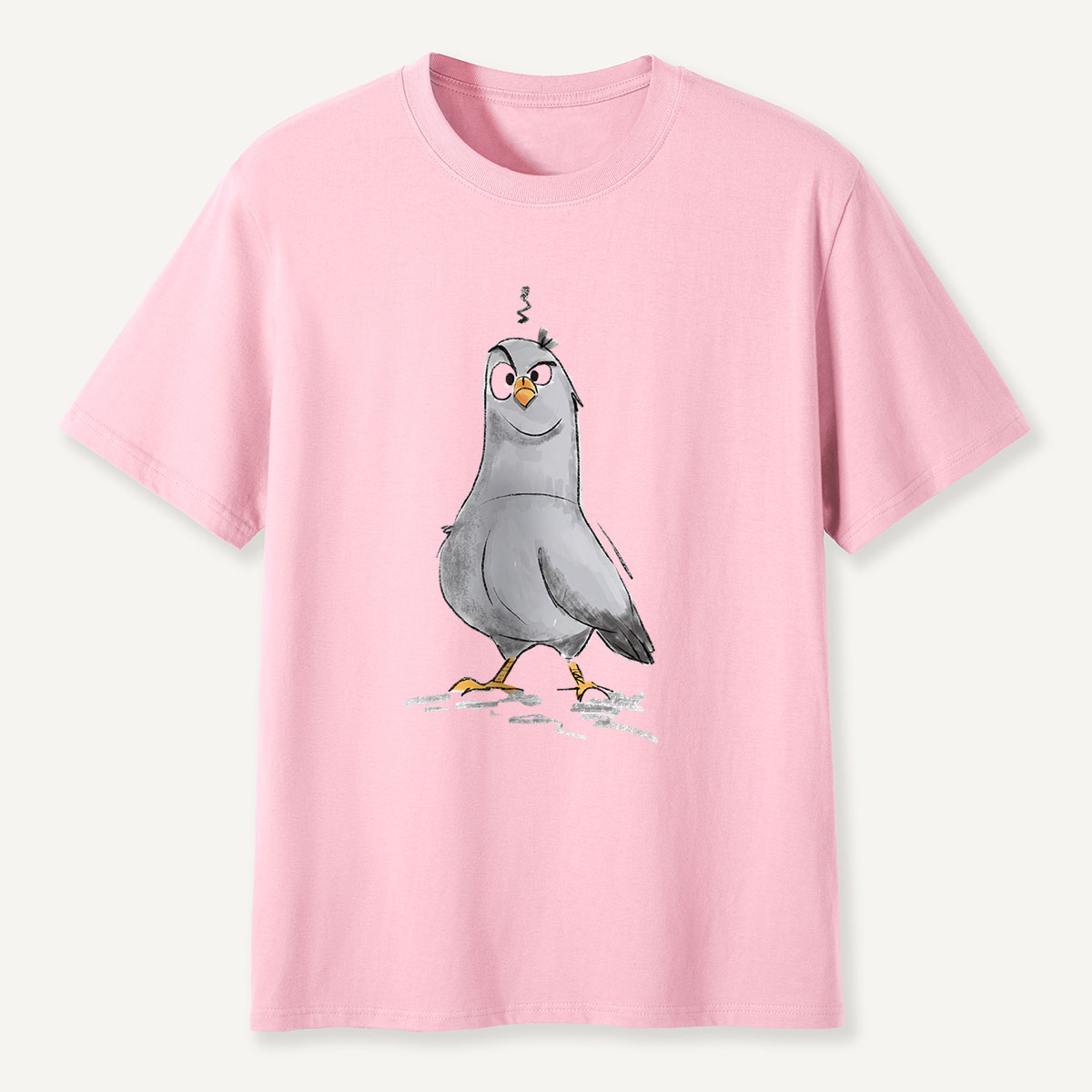 Cheeky Pigeon Sketch Cartoon  T-Shirt
