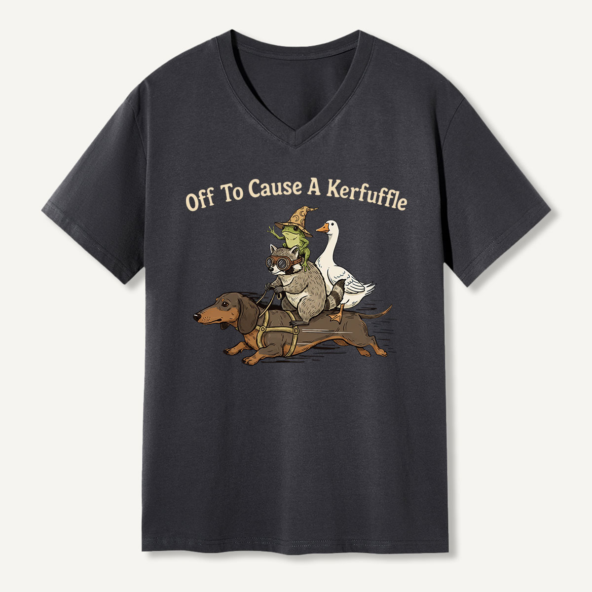 Off To Cause A Kerfuffle V-neck T-Shirt
