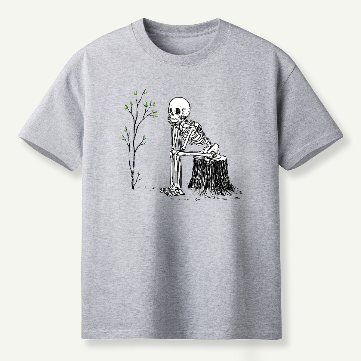 Skeleton Waiting For The Tree To Grow T-Shirt