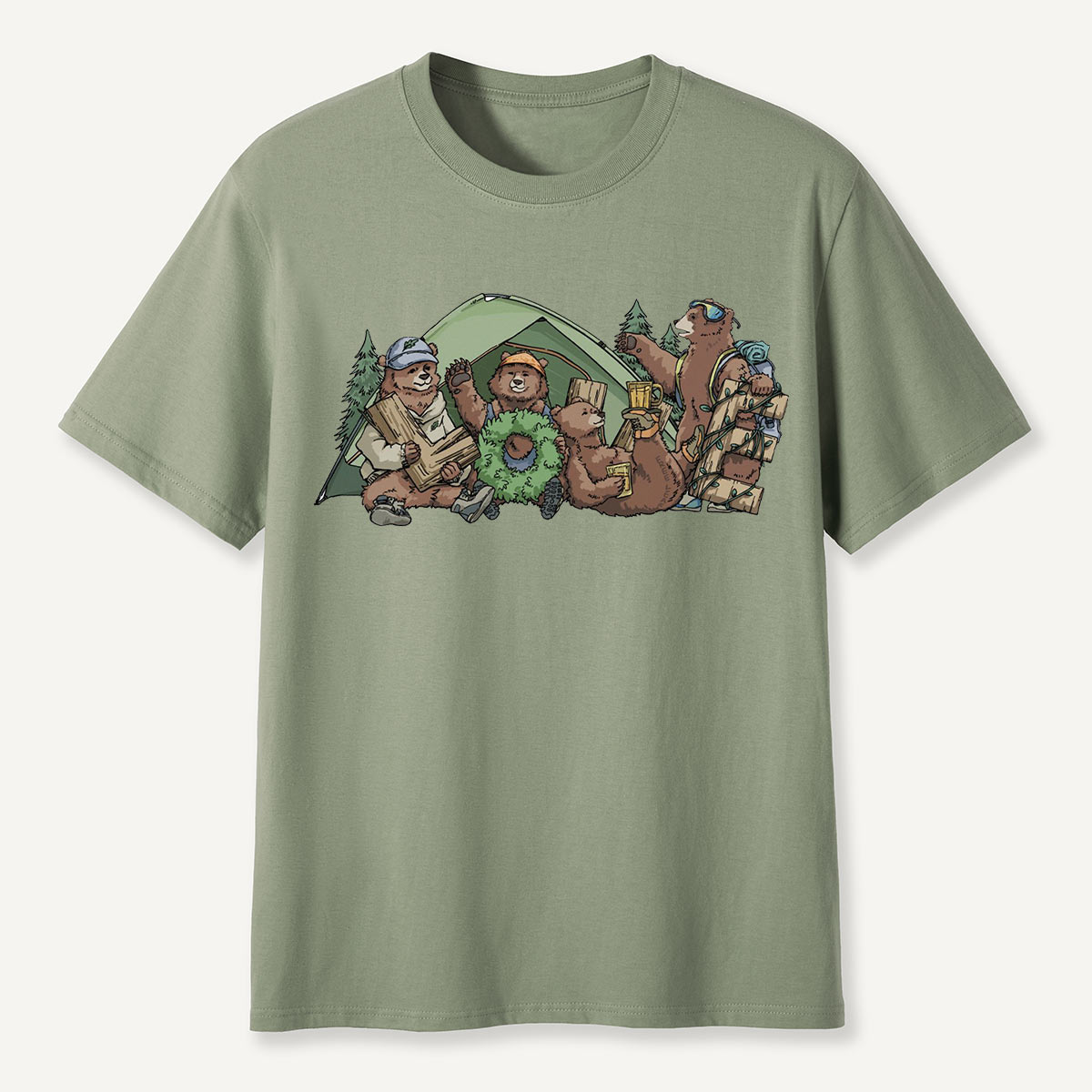 Happy Camping Bears T-Shirt