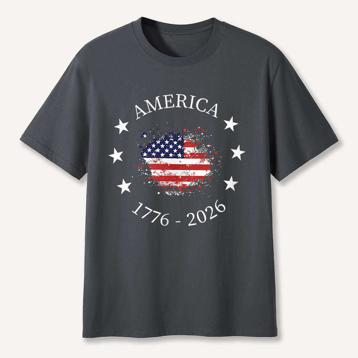 America 1776–2026 Stars Circle Flag T‑Shirt