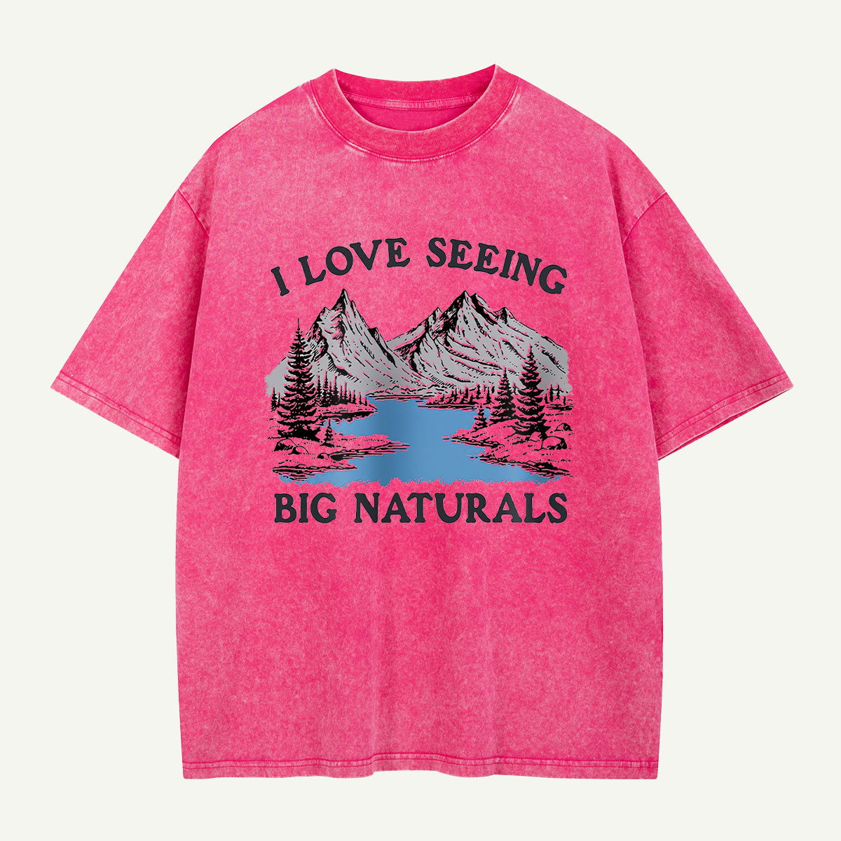 Big Naturals Mountain View Washed T-Shirt