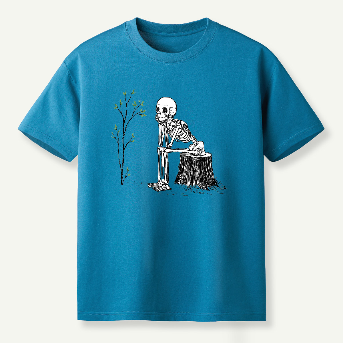 Skeleton Waiting For The Tree To Grow T-Shirt