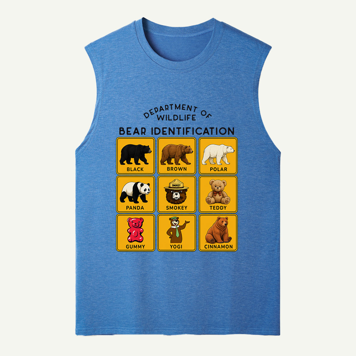 Department of Wildlife Bear Identification Tank Top