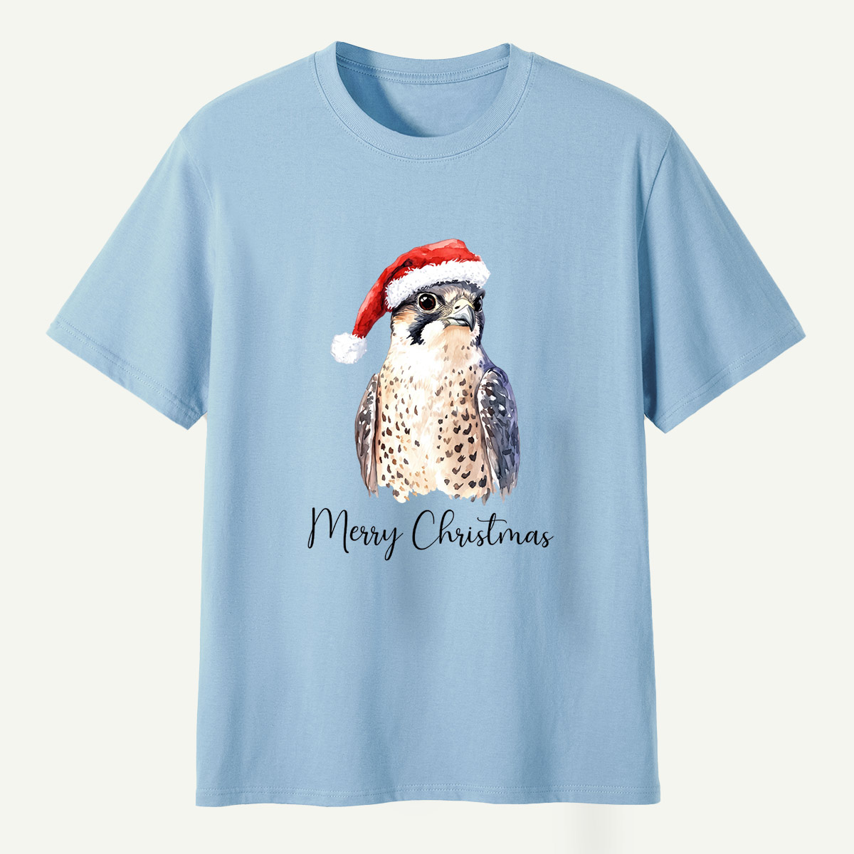 Merry Christmas Falcon Santa Hat T-Shirt