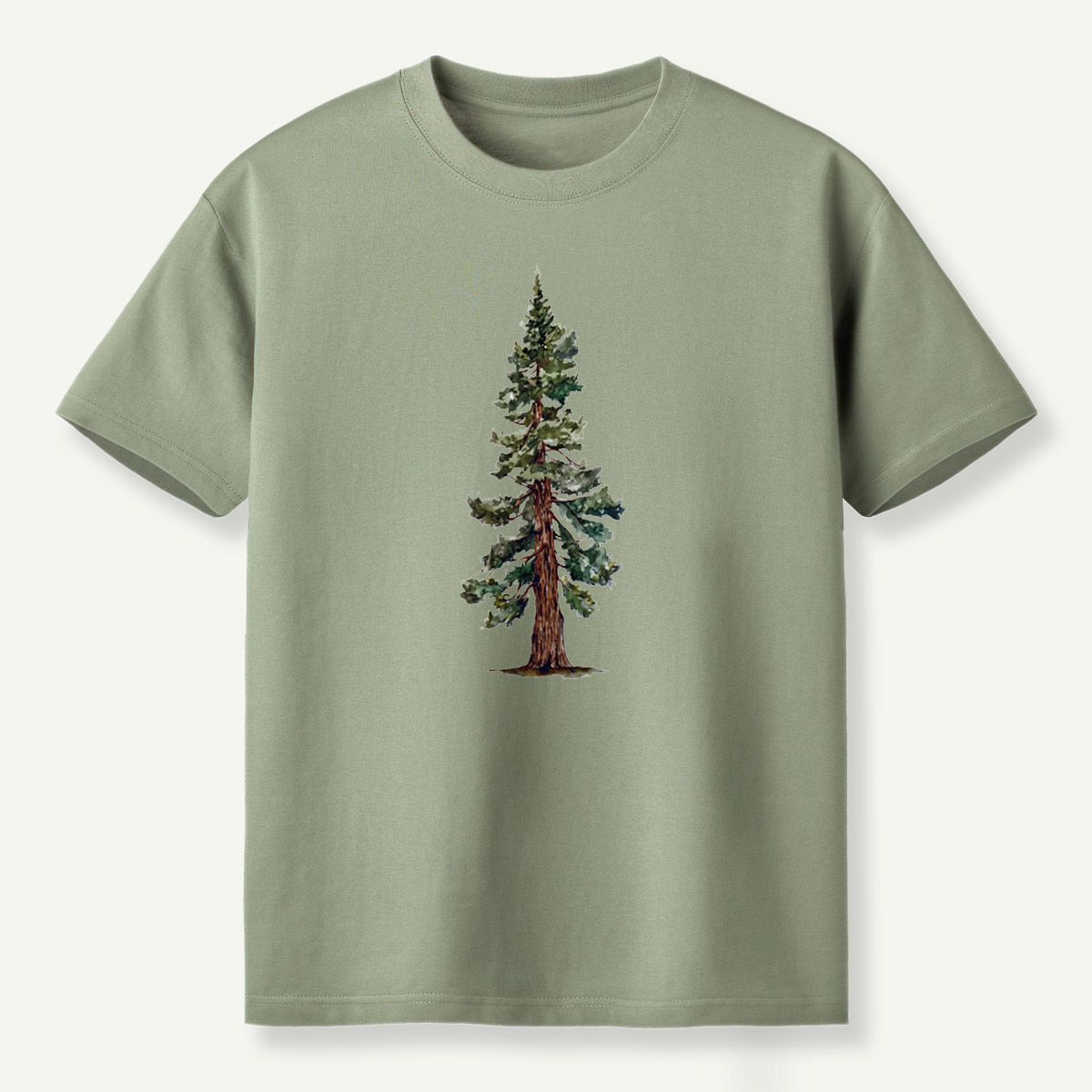 Watercolor Evergreen Pine Tree T-Shirt