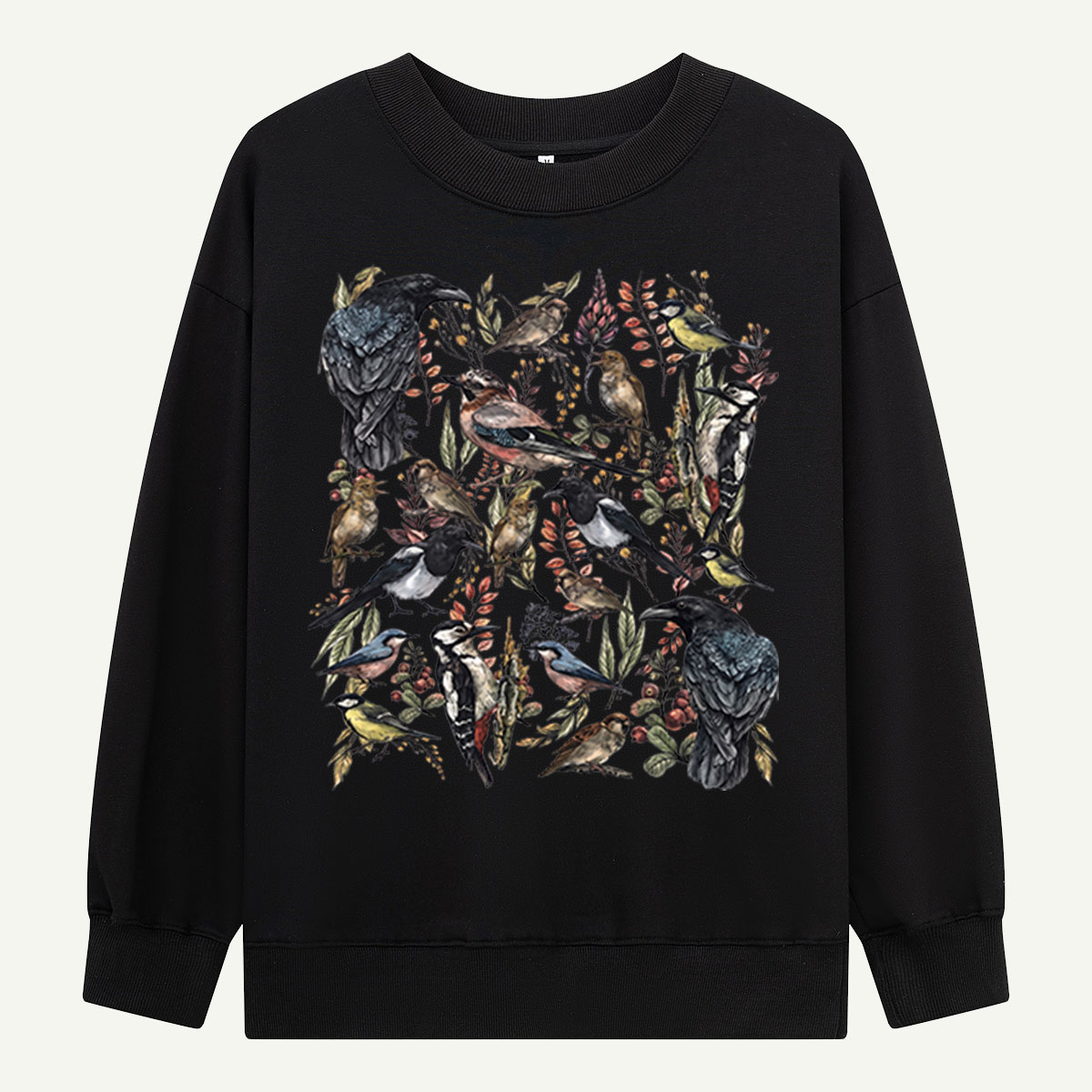 Vintage Wild Birds Botanical Sweatshirts