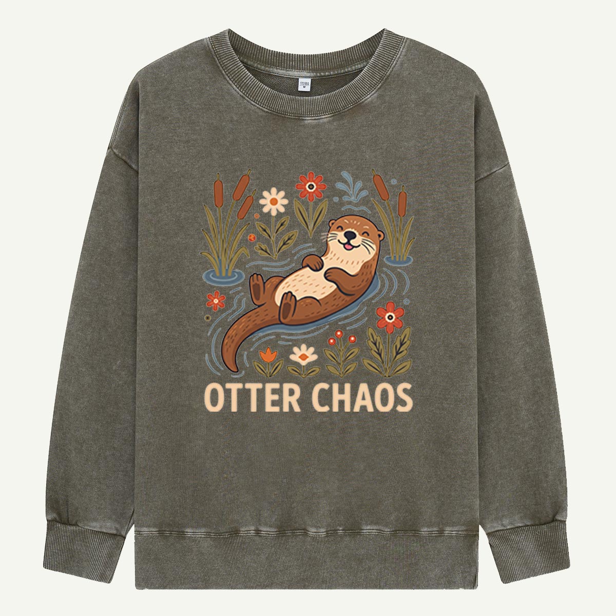 Welcome to Otter Chaos Washed Sweatshirts