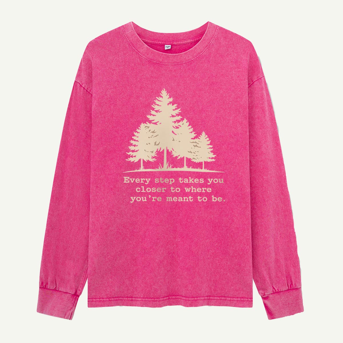 Every Step Leads You Home Washed Long Sleeves