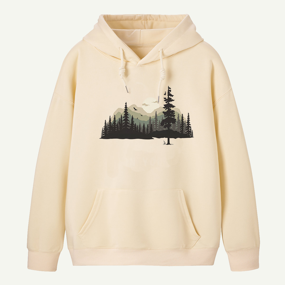 Pine Island Lake Reflection Hoodie