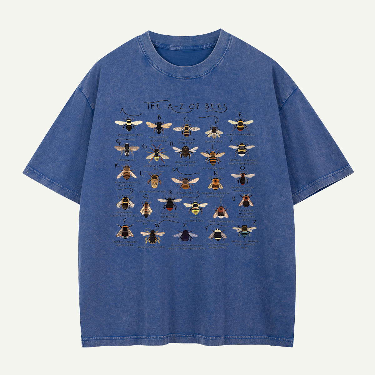 The Bee Alphabet Washed T-Shirt
