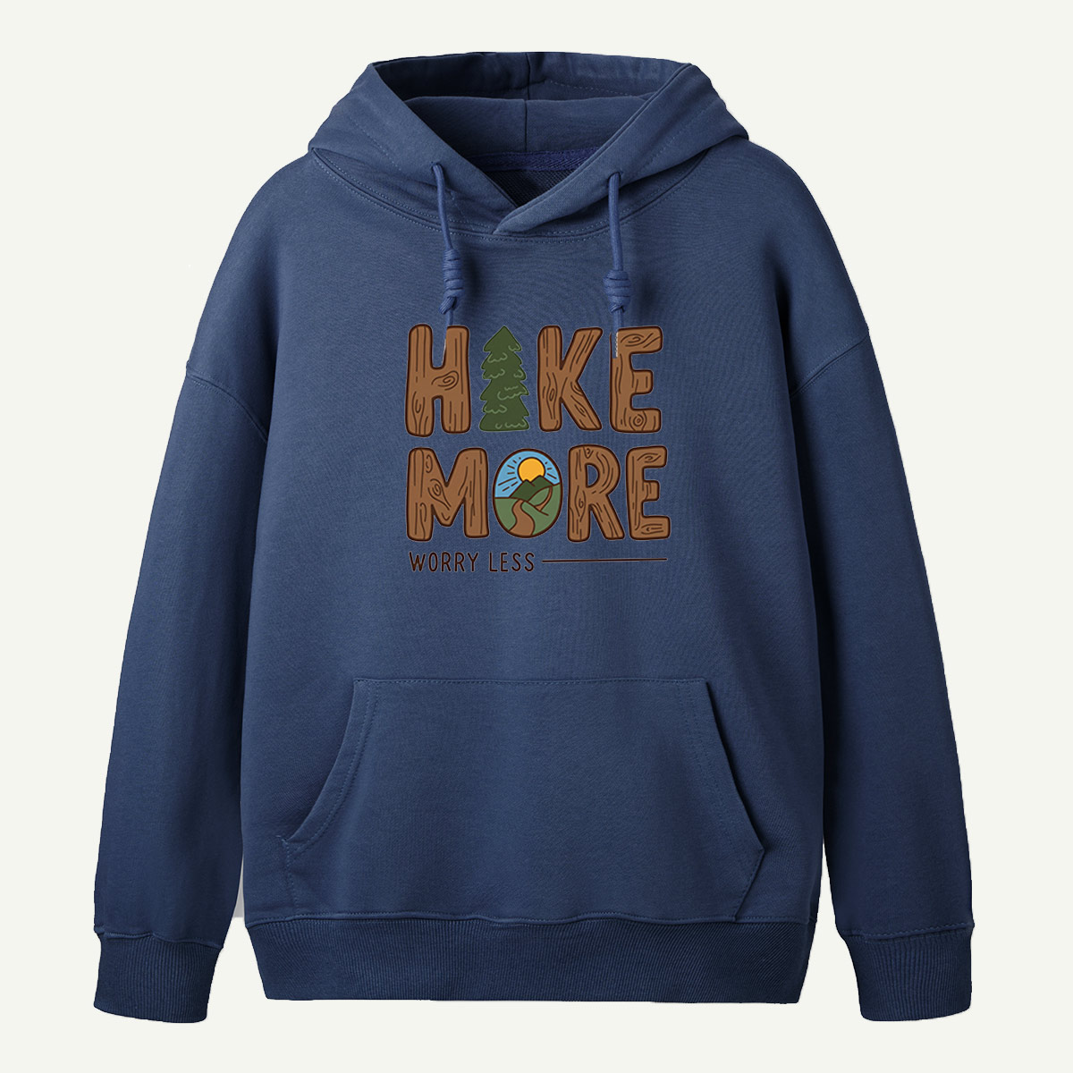 Hike More Worry Less Trail Badge Hoodie