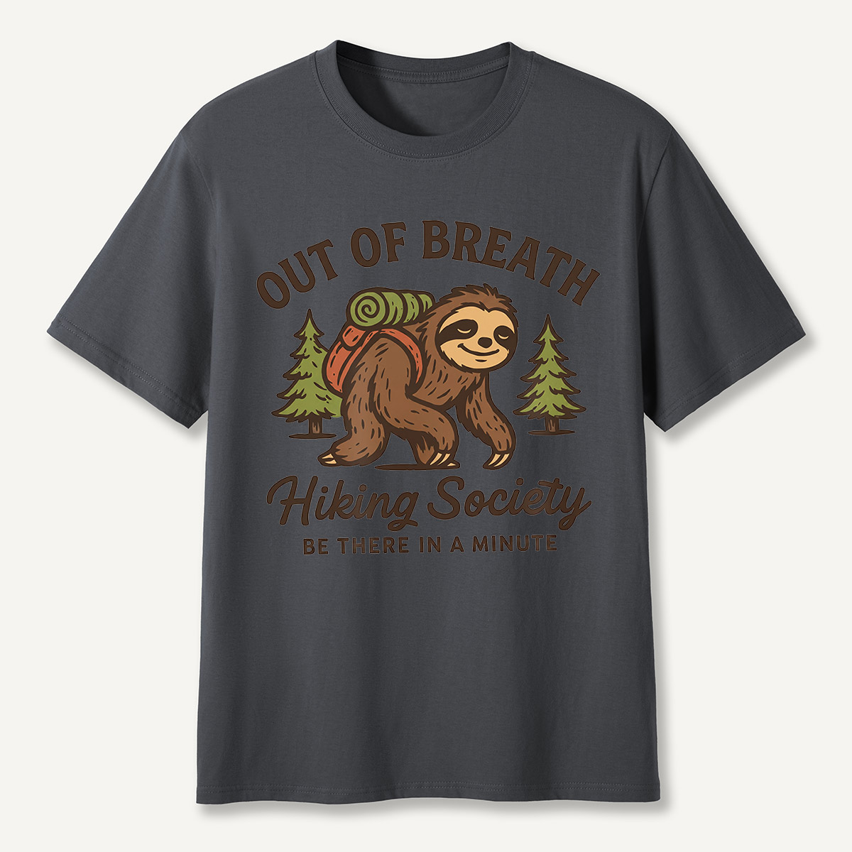 Out of Breath Hiking Society Sloth T-Shirt