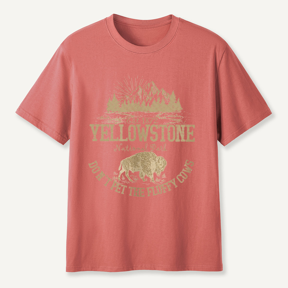 Do Not Pet the Fluffy Cows Yellowstone Sun T-Shirt