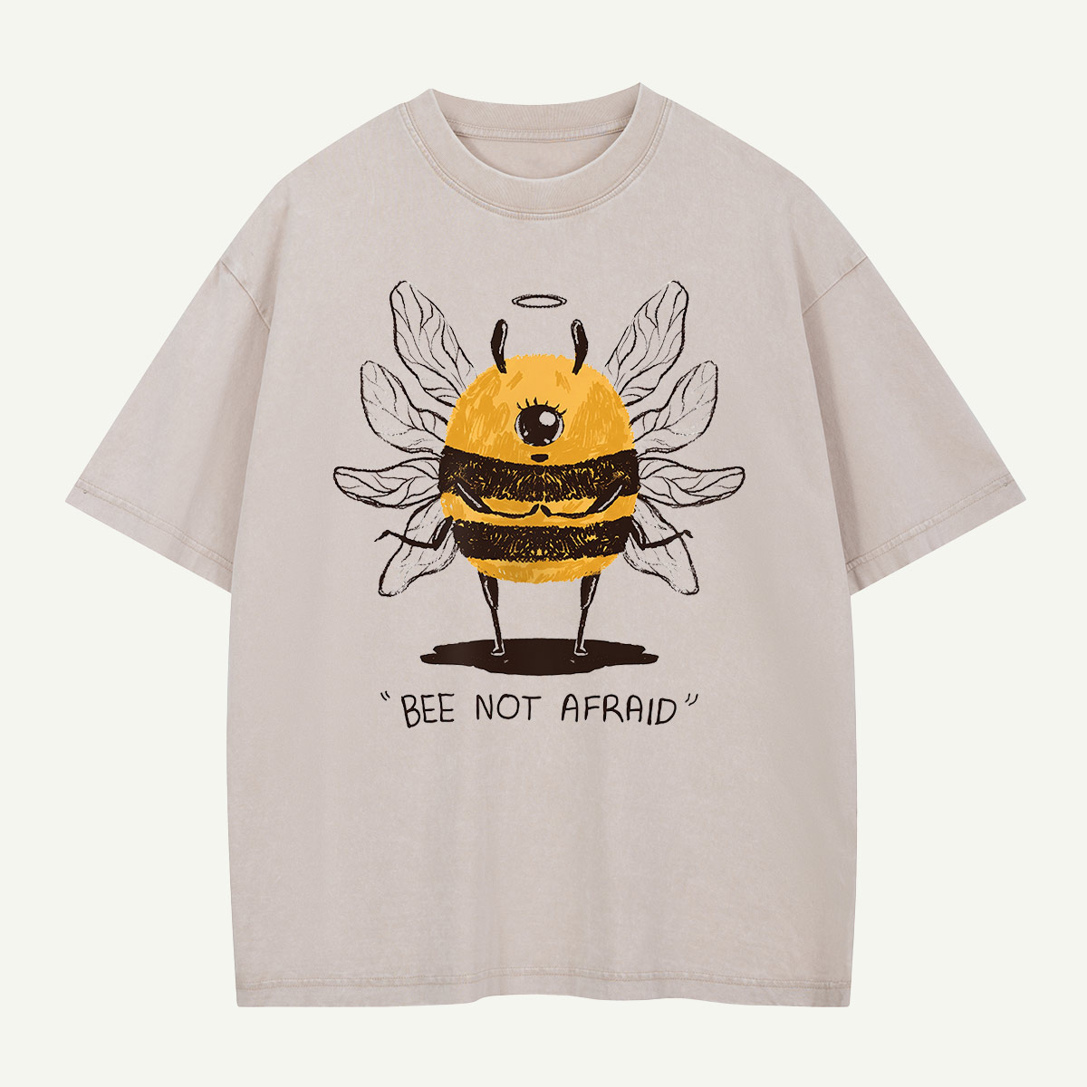 Bee Not Afraid Washed T-Shirt