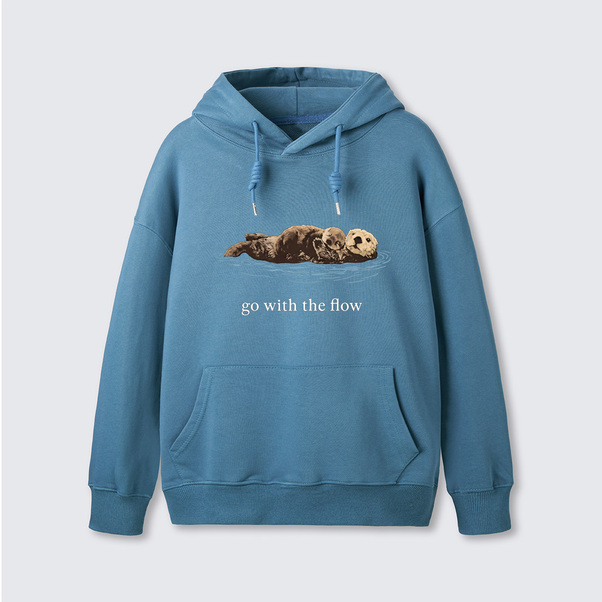 Go With The Flow Sea Otter Wildlife Nature Hoodie